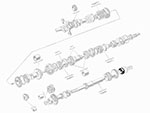 Cuscinetto p. albero secondario anteriore Alfa 1900