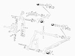 Boccola per braccio oscillante inf / sup 1900 / 2000 / 2600