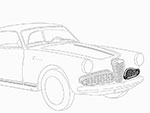Front grill left Giulietta Sprint