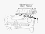 Screw for windscreen frame Touring + 750 / 101 Spider