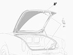 Rullo di guida per cofano baule 750 / 101 Spider 