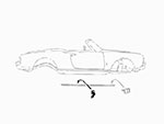 Clip springs for sill rims 750 / 101 Giulietta Spider / Ferrari