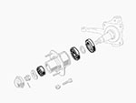 Kit cuscinetti ruote anteriore Alfa 2600 Sprint / Spider