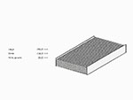 Filtro abitacolo Alfa 166 rett. carbone attivo / Maserati