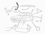Vite per retrovisore interno Alfasud / 33