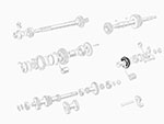 Ingranaggio 5a 1300 - 2000 105 / 115 (20 denti)