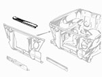 Traversa superiore radiatore 1300 - 2000 Spider