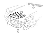 Deflettore convogliatore centrale superiore Spider 83-93