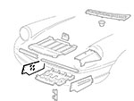 Deflettore convogliatore laterale inferiore dx Spider 90-93