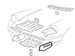 Deflettore convogliatore laterale inferiore sx Spider 90 - 93