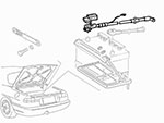 Cavo batteria (+) nel baule Alfa Spider