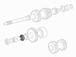Dado per albero secondario Alfetta / Giulietta + GTV6 + 75