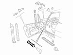 Protezione cavi porta Spider 1990 - 93 Original