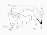 Vite per fissaggio cavo tenditore capote 1300-2000 Spider