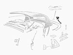 Coprigiunto barra cromata capote Spider 70 - 93