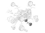 Rullo di guida poly-V piccolo Alfa Romeo V6 24V