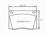 Pastiglie freno anteriore Pagid Racing RS29  101 / 106  