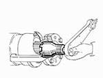 Bussola per dado differenziale 1300-1750cc 105