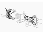 Serie pinze freni ant.  Nuovo Ferrari 365 / 512BB