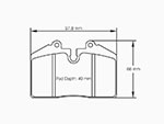 Pastiglie freno posteriore Pagid Sport  Ferrari 550 / 575 