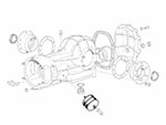 Supporto Cambio / Diff Ferrari  86mm
