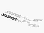 ANSA Marmitta centrale DX / SX Ferrari 365 GTC/4 2+2