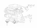 Supporto motore dx / sx Ferrari