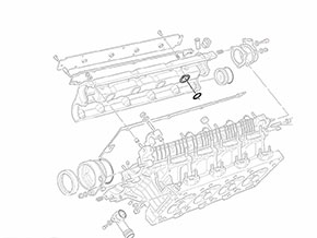 O - Ring per copercchio valvole Ferrar 355