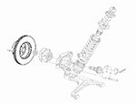 Disco freno anteriore Ferrari 355 / 348 TB / TS