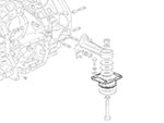 Supporto cambio Ferrari 355  (5.2 + 2.7 Motronic)
