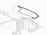 Rear screen rubber seal  Ferrari 208 / 308 / 328