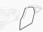 Guarnizione vanoporta SX  Ferrari 550 / 575 Maranello