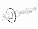 Front brake disc  Ferrari 365 GT 2+2