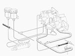 Tubo freno F 250 ant. / 275 + 330 GT ant. e post