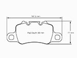 Pastiglie freno post. Pagid Sport Porsche S4925 RSL29