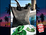 Shopper bag OKP Racing Club sea blue washed