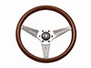 Volante Nardi Deep Corn 350mm legno con razze lucidato
