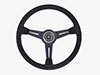 Nardi Classico 340mm black suede / black spokes