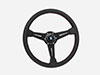 Nardi Classico 360 black leather / spokes / red seam
