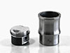 Piston and liner (1 pc.) Montreal V8 forged