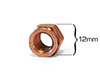 Dado collettore M8 x 1 (12mm)