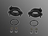 Serie (2 pz.) collettore aspirazione alluminio 2000 / 2600