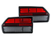 Set rear light lenses Alfa Romeo GTV4 / GTV6 smoked / red