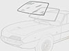 Windscreen green Alfa Montreal