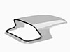 Rear screen rubber seal hardtop 2000 / 2600 Spider
