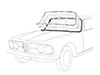 Windscreen rubber seal 2000 / 2600 Sprint