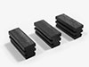 Rear side window rubber hinges GT Bertone (3 pcs.)