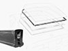 Rear screen rubber seal Montreal