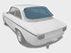 Rear screen clear Perspex GT / GTA 