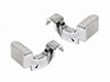 Coppia (2) cappucci cromati per parafango Duetto 70-93 